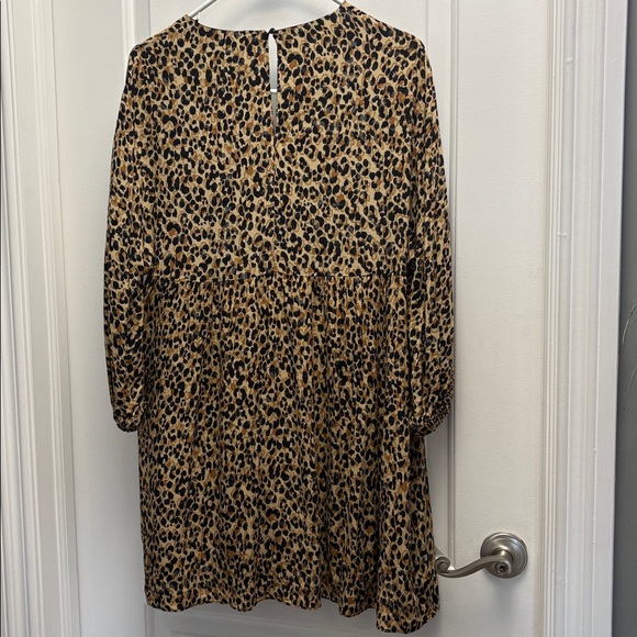 Zara TRF Cheetah Animal Print Dress Size Medium Lined - Picture 9 of 10